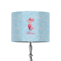 Mermaid 8" Drum Lamp Shade - Fabric (Personalized)