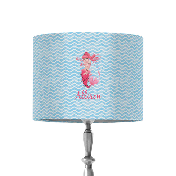 Custom Mermaid 8" Drum Lamp Shade - Fabric (Personalized)
