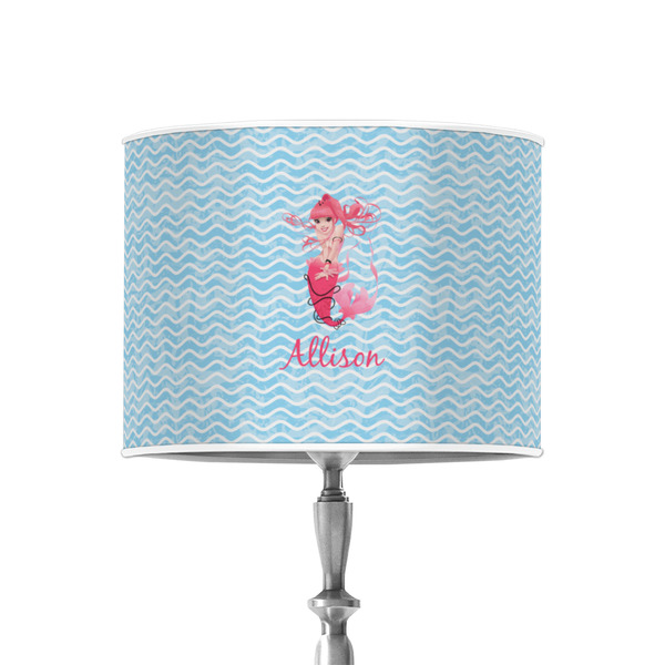Mermaid 8" Drum Lampshade - ON STAND (Poly Film)