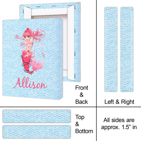 Mermaid 8x10 - Canvas Print - Approval