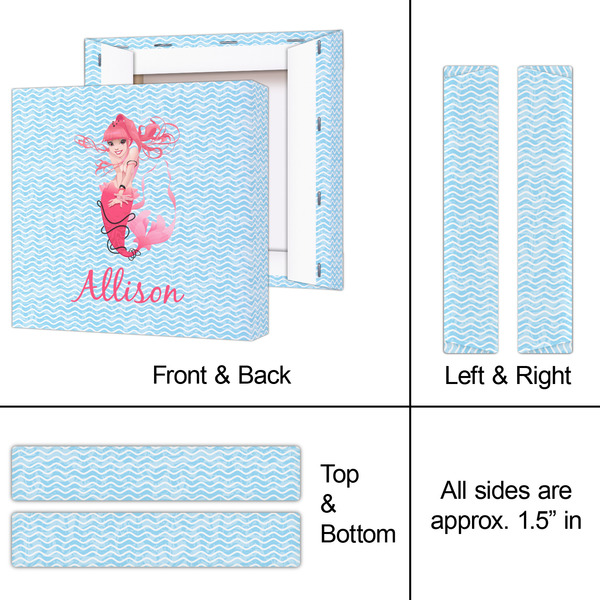 Mermaid 8x8 - Canvas Print - Approval