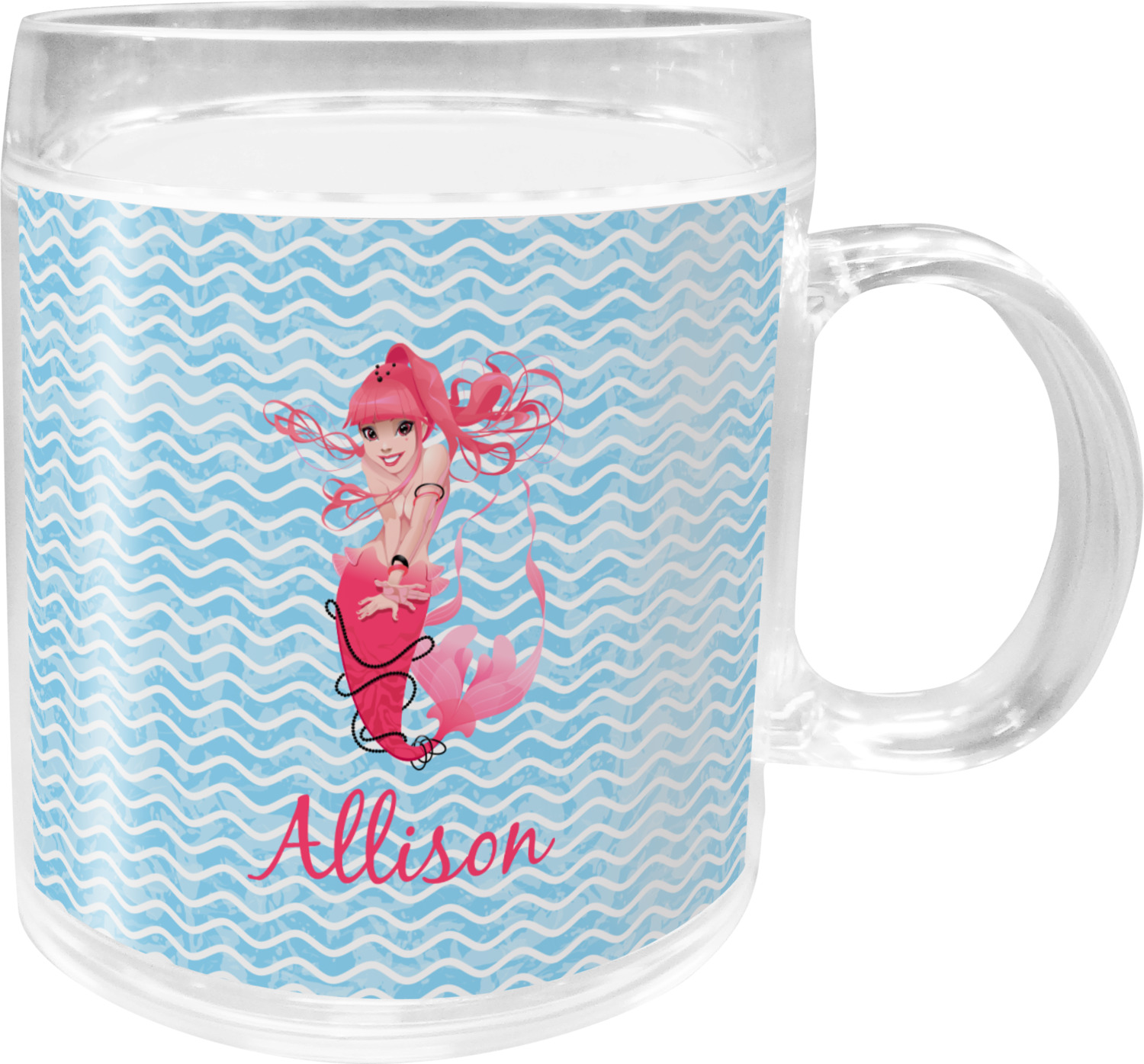 Mermaid Acrylic Kids Mug (Personalized) YouCustomizeIt