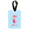 Mermaid Metal Luggage Tag w/ Name or Text