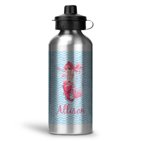 Custom Mermaid Water Bottle - Aluminum - 20 oz (Personalized)