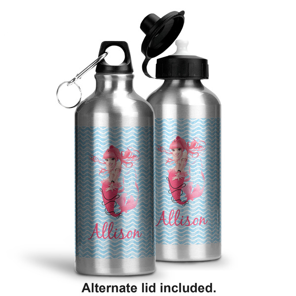 Mermaid Aluminum Water Bottle - Alternate lid options