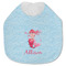 Mermaid Jersey Knit Baby Bib w/ Name or Text