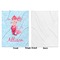 Mermaid Baby Blanket (Single Side - Printed Front, White Back)