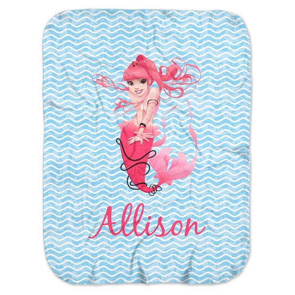 Custom Mermaid Baby Swaddling Blanket (Personalized)