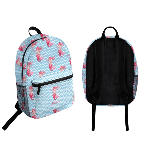 Mermaid Backpack front and back - Apvl