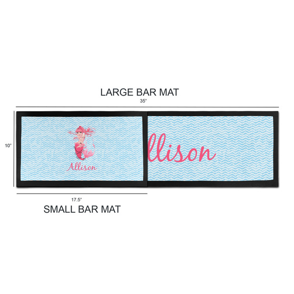 Mermaid Bar Mats - Sizing Chart