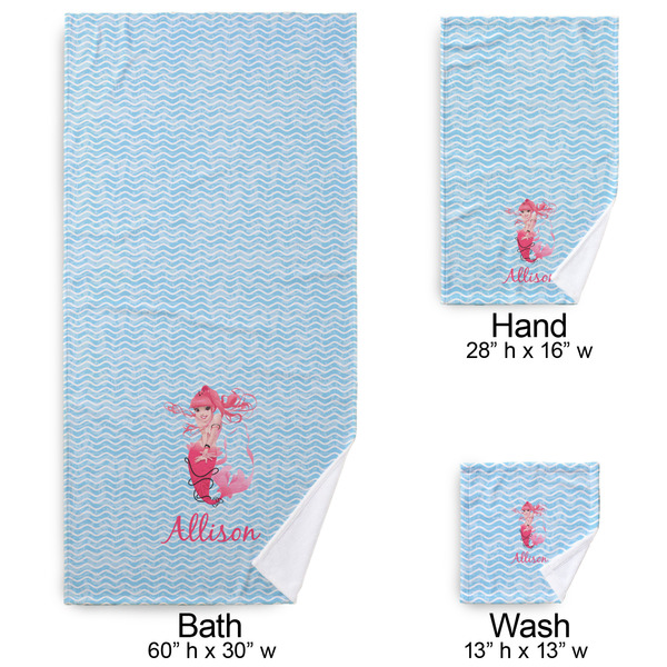 Mermaid Bath Towel Sets - 3-piece - Approval