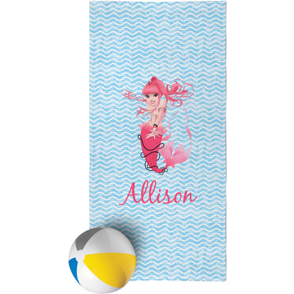 Custom Mermaid Beach Towel (Personalized)