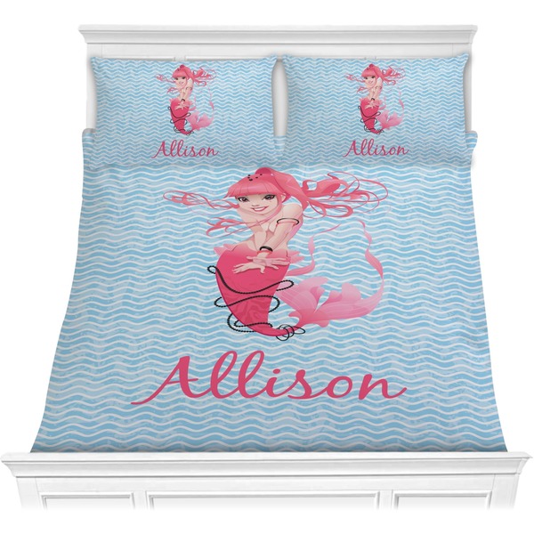 Custom Mermaid Comforter Set - Full / Queen (Personalized)