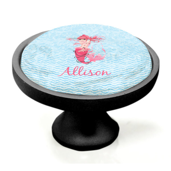 Mermaid Black Custom Cabinet Knob (Side)