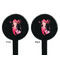 Mermaid Black Plastic 7" Stir Stick - Double Sided - Round - Front & Back