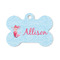 Mermaid Bone Shaped Dog ID Tag - Small (Personalized)