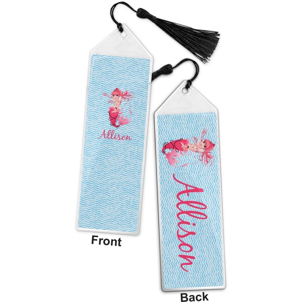 Mermaid Bookmark with tassel - Front and Back