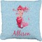 Mermaid Burlap Pillow 16"