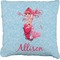 Mermaid Burlap Pillow 18"