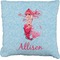 Mermaid Faux-Linen Throw Pillow 26" (Personalized)