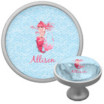 Mermaid Cabinet Knob (Silver) (Personalized)