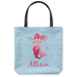 Mermaid Canvas Tote Bag - Small - 13"x13" (Personalized)
