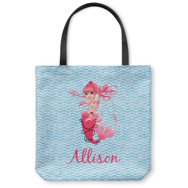 Custom Mermaid Canvas Tote Bag (Personalized)