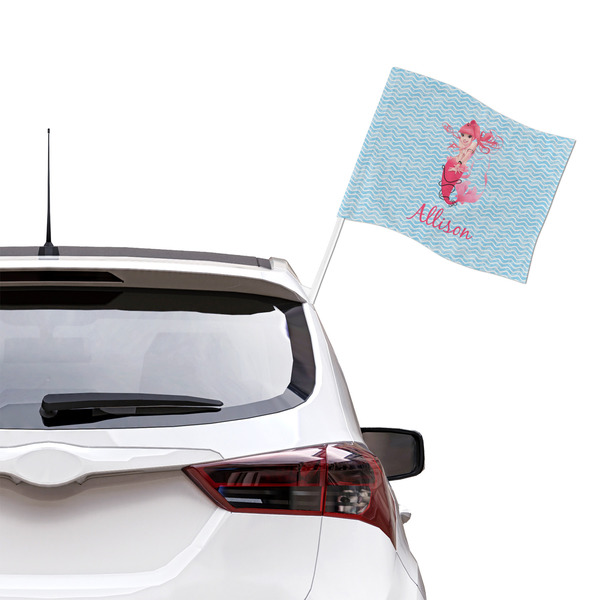 Mermaid Car Flag - Large - LIFESTYLE