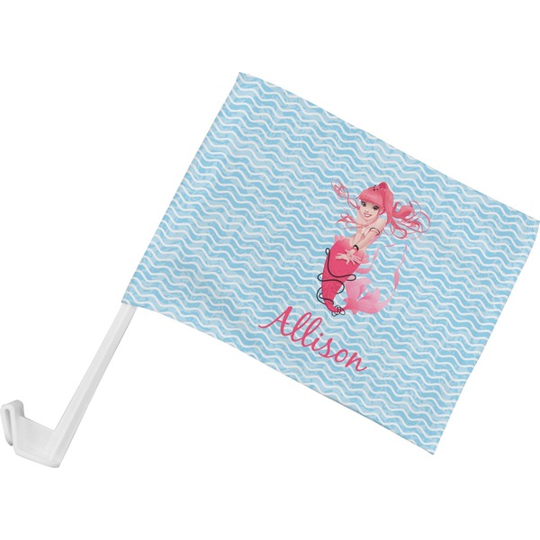 Custom Mermaid Car Flag - Small w/ Name or Text