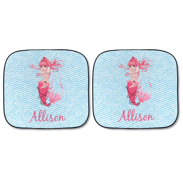 Mermaid Car Sun Shades - FRONT