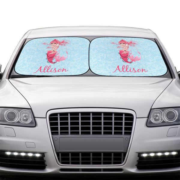 Mermaid Car Sun Shades - IN CONTEXT