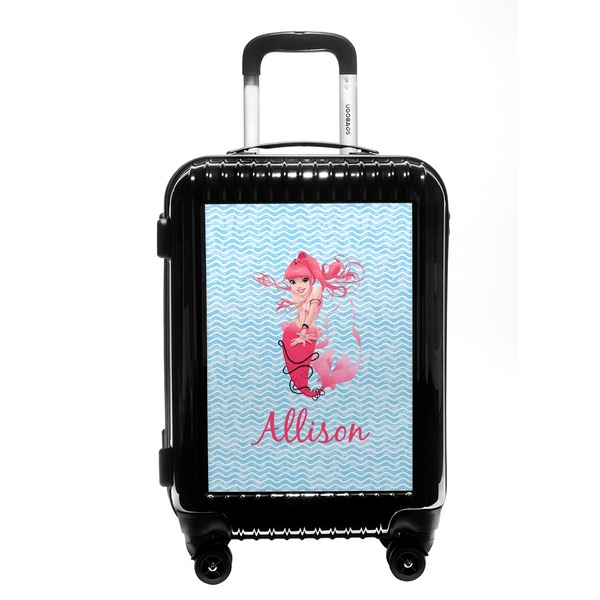 Custom Mermaid Carry On Hard Shell Suitcase (Personalized)