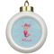 Mermaid Ceramic Ball Ornament (Personalized)