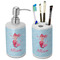 Mermaid Ceramic Bathroom Accessories Set (Personalized)