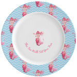 Mermaid Ceramic Dinner Plates (Set of 4)