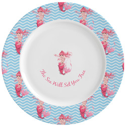 Mermaid Ceramic Dinner Plates (Set of 4) (Personalized)