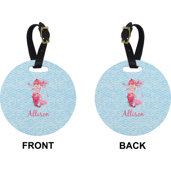 Mermaid Circle Luggage Tag (Front + Back)