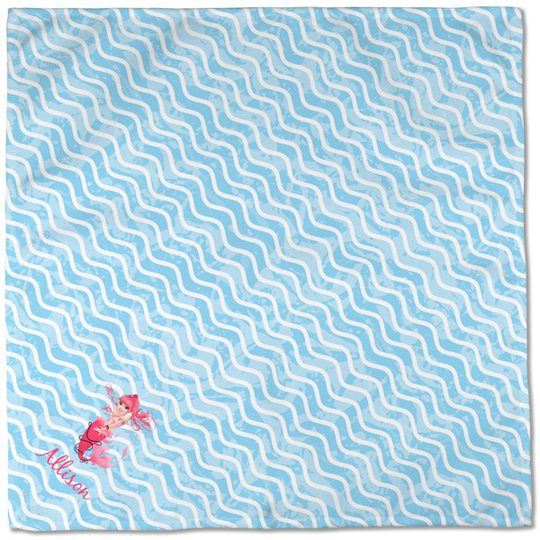 Mermaid Cloth Napkins - Personalized Dinner (Full Open)