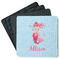 Mermaid Square Rubber Backed Coasters - Set of 4 (Personalized)