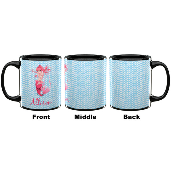 Mermaid Coffee Mug - 11 oz - Black APPROVAL