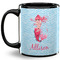 Mermaid 11 Oz Coffee Mug - Black (Personalized)