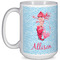Mermaid 15 Oz Coffee Mug - White (Personalized)