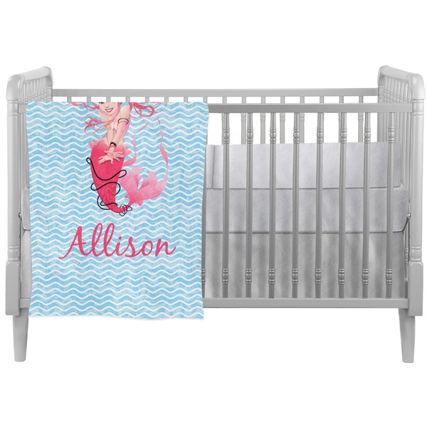 Custom Mermaid Crib Comforter / Quilt (Personalized)