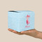 Mermaid Cube Favor Gift Box - On Hand - Scale View