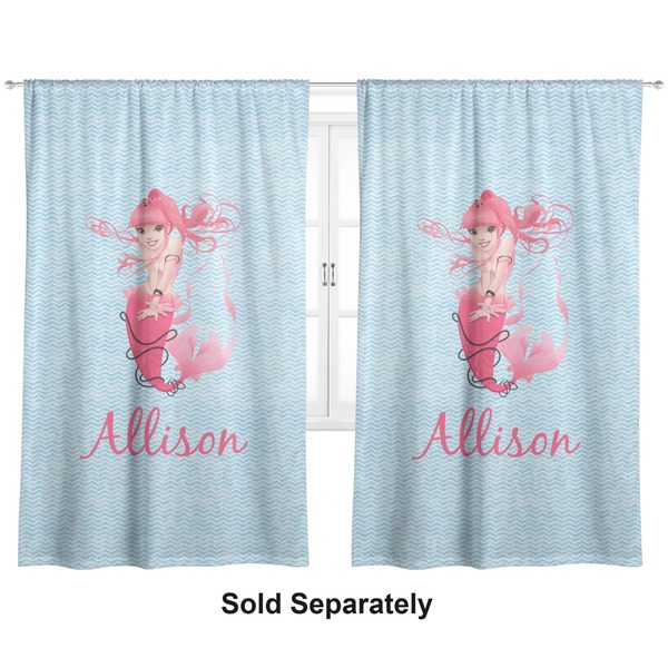 Custom Mermaid Curtain Panel - Custom Size (Personalized)