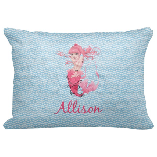 Custom Mermaid Decorative Baby Pillowcase - 16"x12" (Personalized)