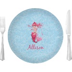 Mermaid Glass Lunch / Dinner Plate 10" (Personalized)