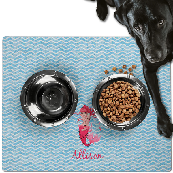 Mermaid Dog Food Mat - Large LIFESTYLE
