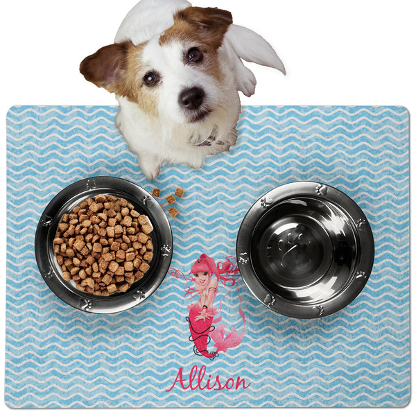 Mermaid Dog Food Mat - Medium LIFESTYLE