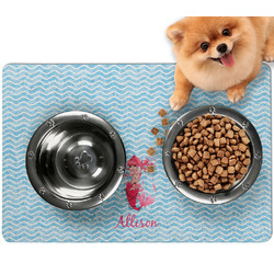 Mermaid Dog Food Mat - Small w/ Name or Text